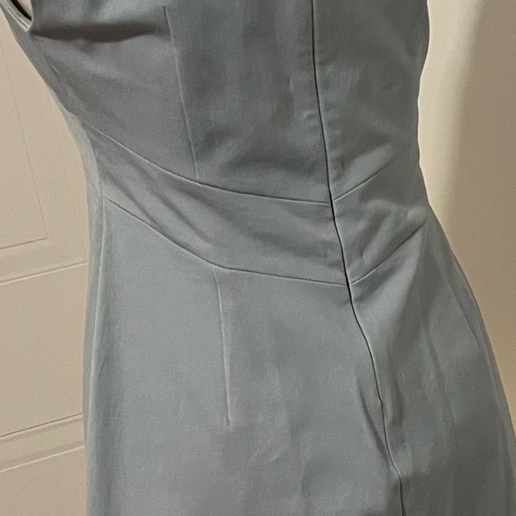 Banana Republic Baby Blue Dress Shapewear Office Workwear Stretchy Petite 4 Size - Picture 8 of 10